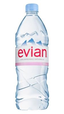 6 bottiglie ACQUA NATURALE EVIAN 1 litro