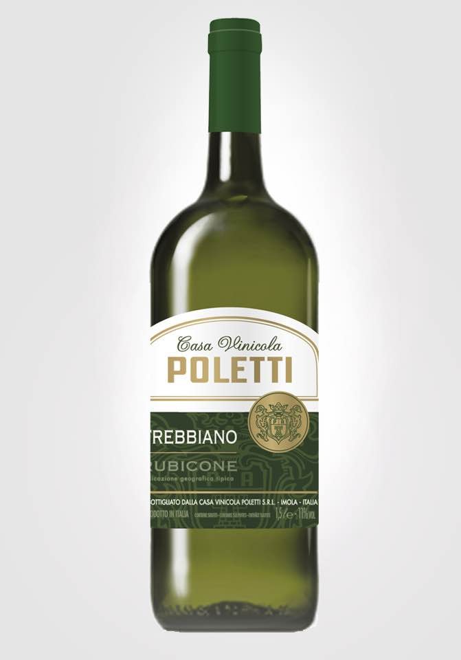 6 bottiglie Poletti Trebbiano rubicone igt 1,5 lt