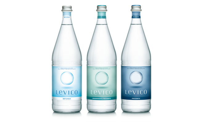 6 bottiglie ACQUA LEVICO MEDIO-FRIZZANTE da 1 litro