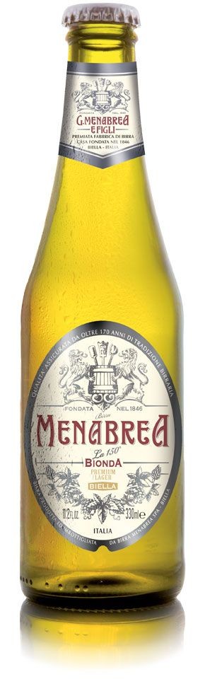 12 Bottiglie BIRRA MENABREA 150° ANNIVERSARIO CHIARA 0,33 litri