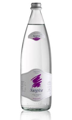 12 bottiglie ACQUA SURGIVA FRIZZANTE 0,75 litri
